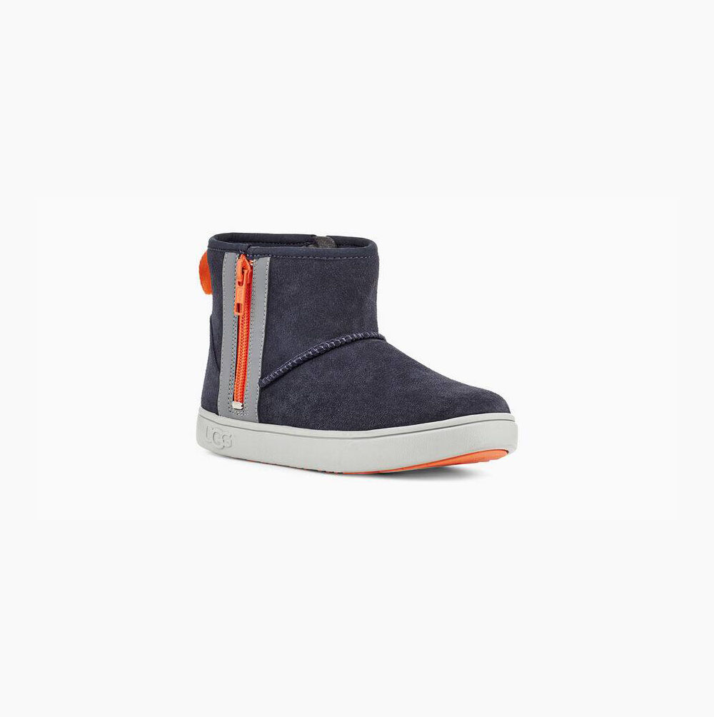 UGG Adler Plateau Stiefel Kinder Navy Schweiz | 4C1UYQLL