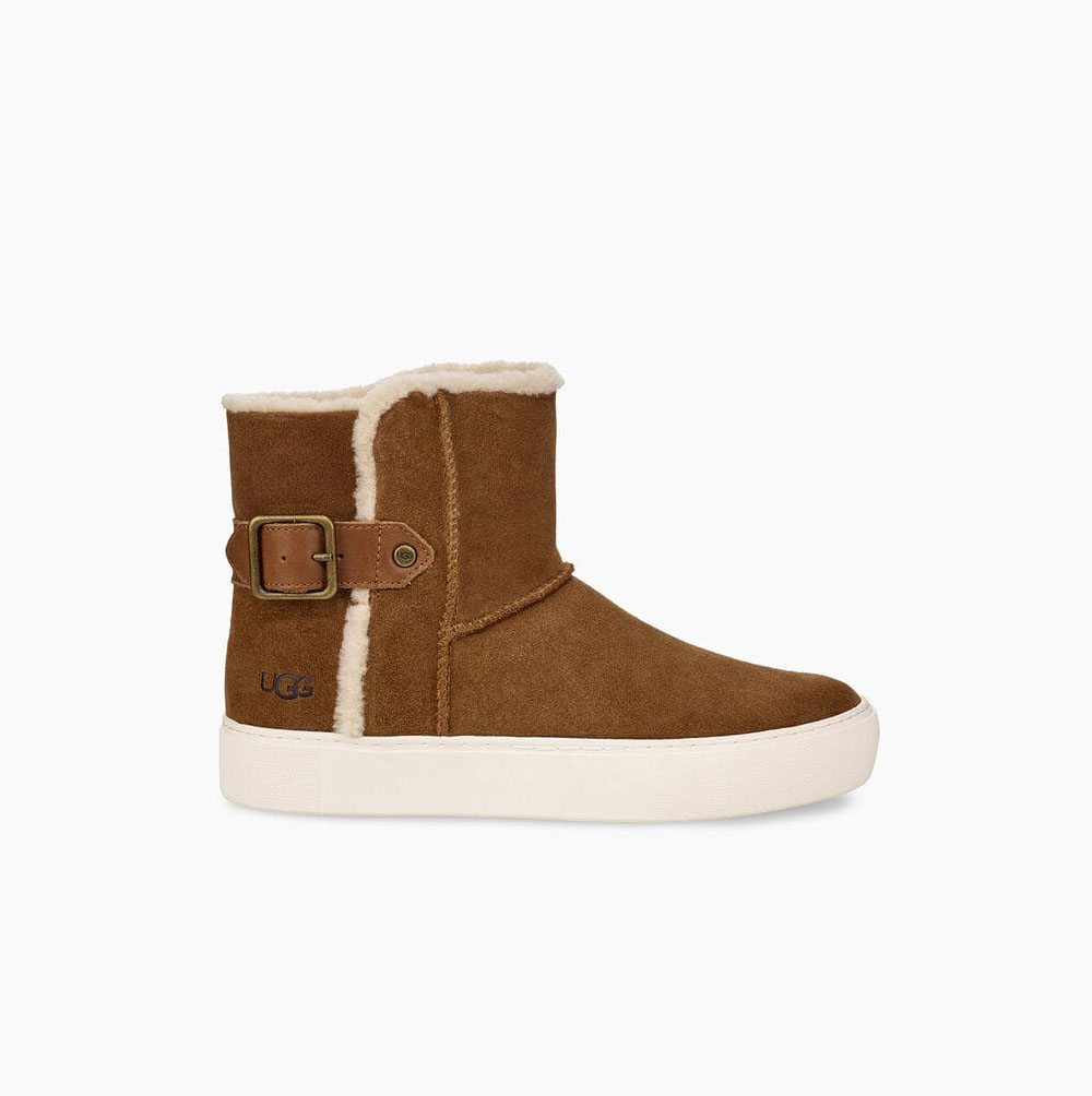 UGG Aika Plateau Stiefel Damen Braun Schweiz | CMFJ6CZS