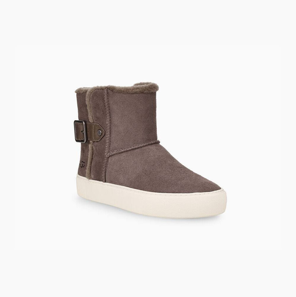 UGG Aika Plateau Stiefel Damen Grau Schweiz | 4KBE6UJW