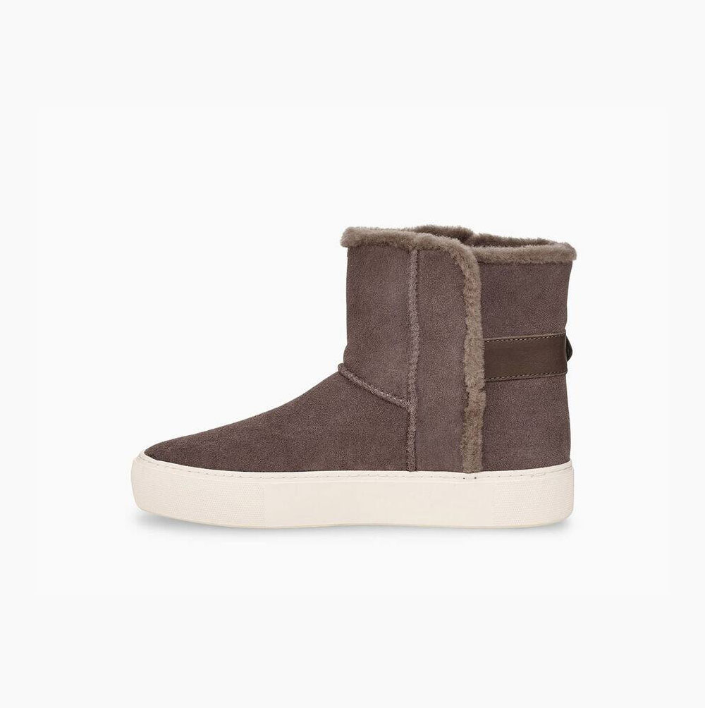 UGG Aika Plateau Stiefel Damen Grau Schweiz | 4KBE6UJW