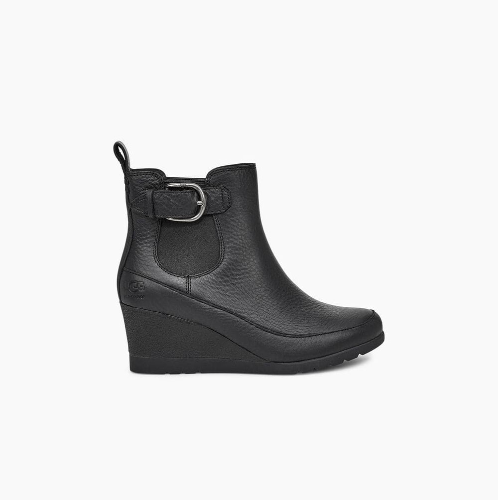 UGG Arleta Heels Stiefeletten Damen Schwarz Schweiz | E51AJD17