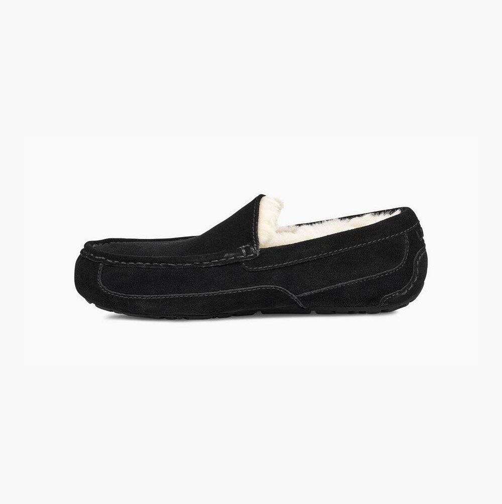 UGG Ascot Loafers Herren Schwarz Schweiz | IB3Z5WUI