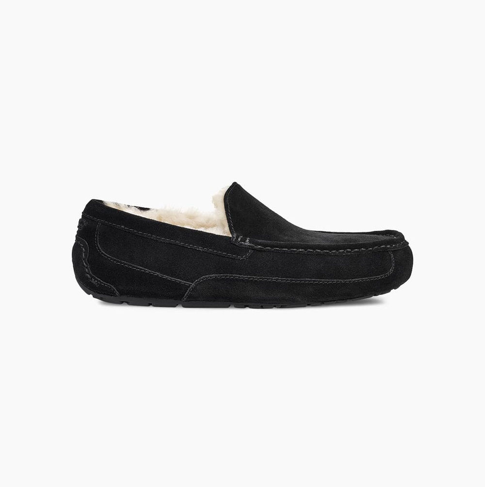 UGG Ascot Loafers Herren Schwarz Schweiz | IB3Z5WUI