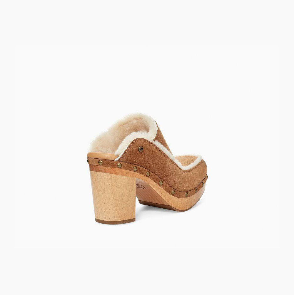 UGG Aubriana Heels Mules Damen Braun Schweiz | Z75AQNVF