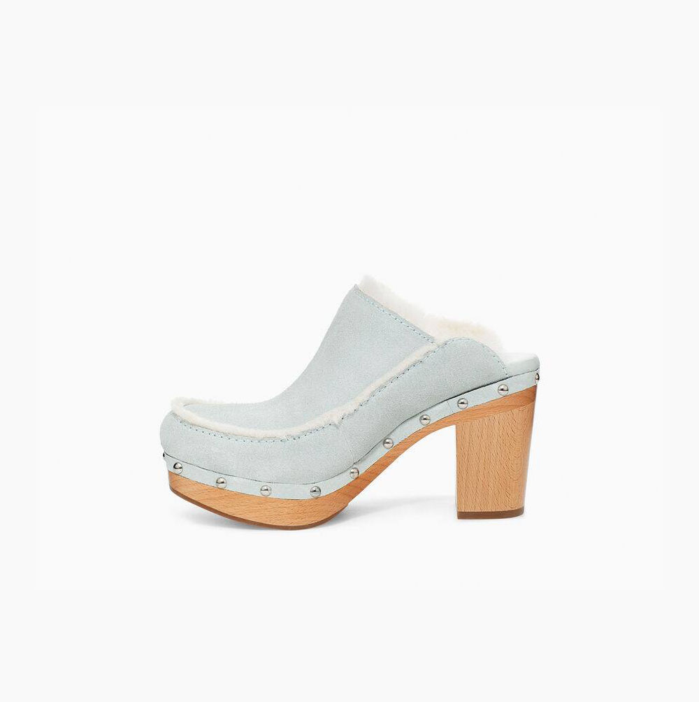 UGG Aubriana Heels Mules Damen Grau Schweiz | 69CTP3B6