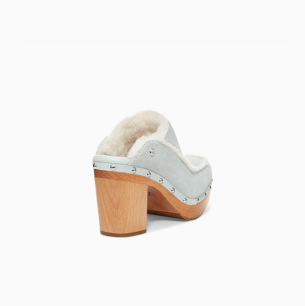 UGG Aubriana Heels Mules Damen Grau Schweiz | 69CTP3B6