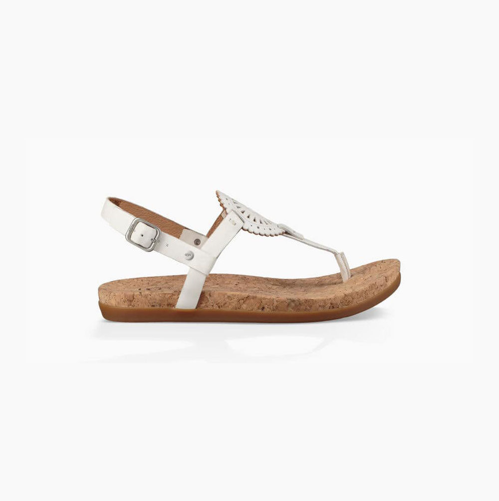 UGG Ayden II Sandalen Damen Weiß Schweiz | 812D1OY7