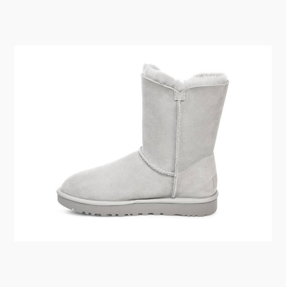 UGG Azalea Charm Button Button Boots Damen Grau Lila Schweiz | 93AOO7KH