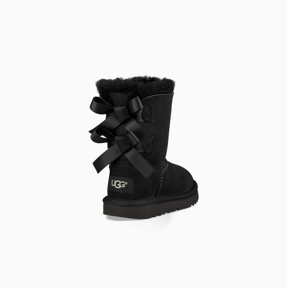 UGG Bailey Bow II Bow Boots Kinder Schwarz Schweiz | MTSDHUB4