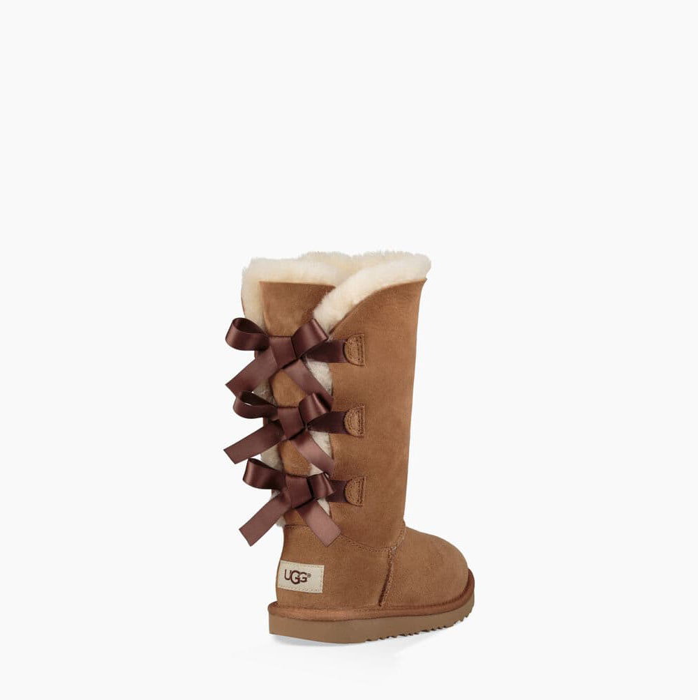 UGG Bailey Bow II Hohe Stiefel Kinder Braun Schweiz | R265EYF9