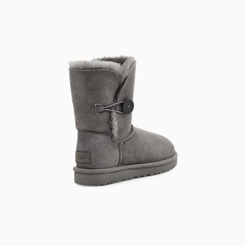 UGG Bailey Button II Button Boots Damen Grau Schweiz | BFZ8QNZN