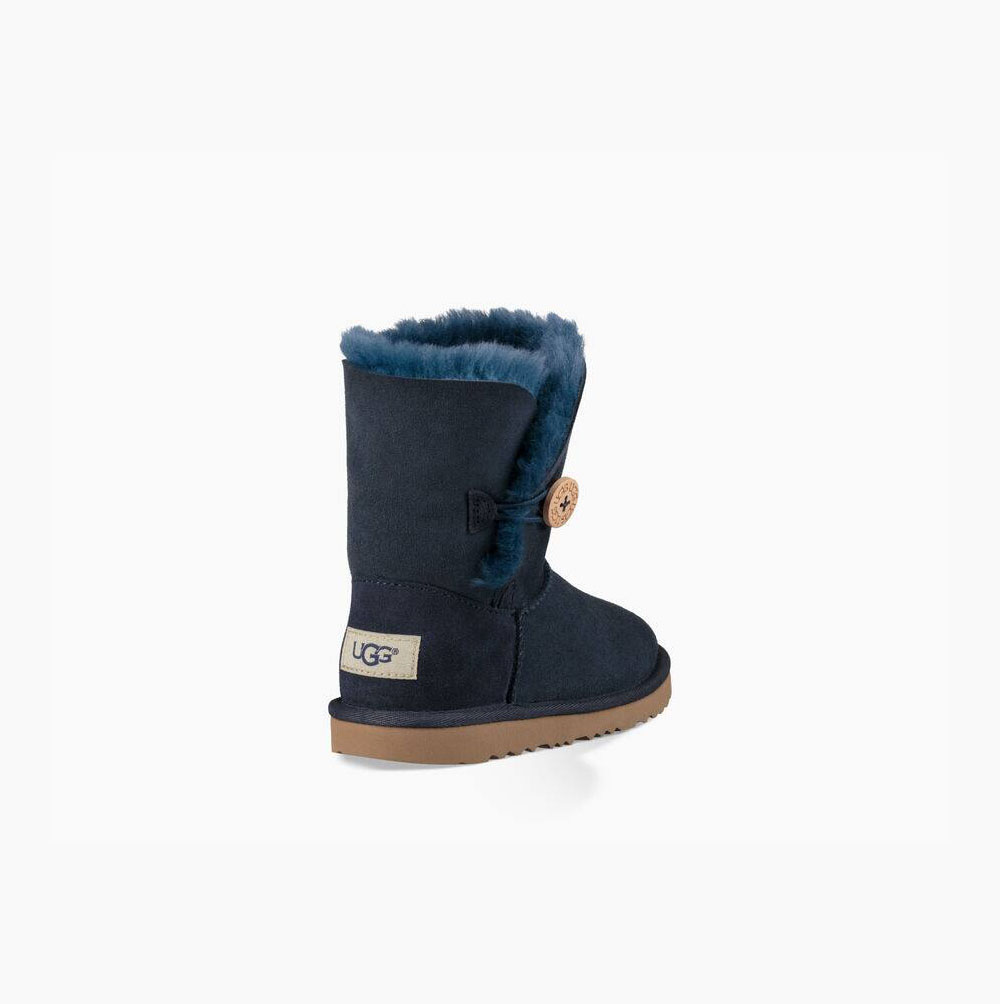 UGG Bailey Button II Button Boots Kinder Navy Schweiz | 7HVXC6HB