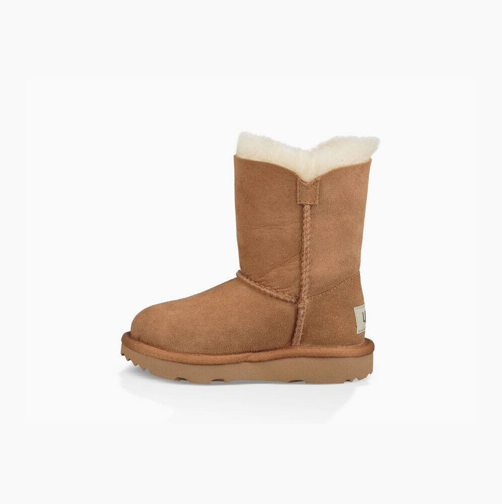 UGG Bailey Button II Button Boots Kinder Braun Schweiz | 9MIOIN5H