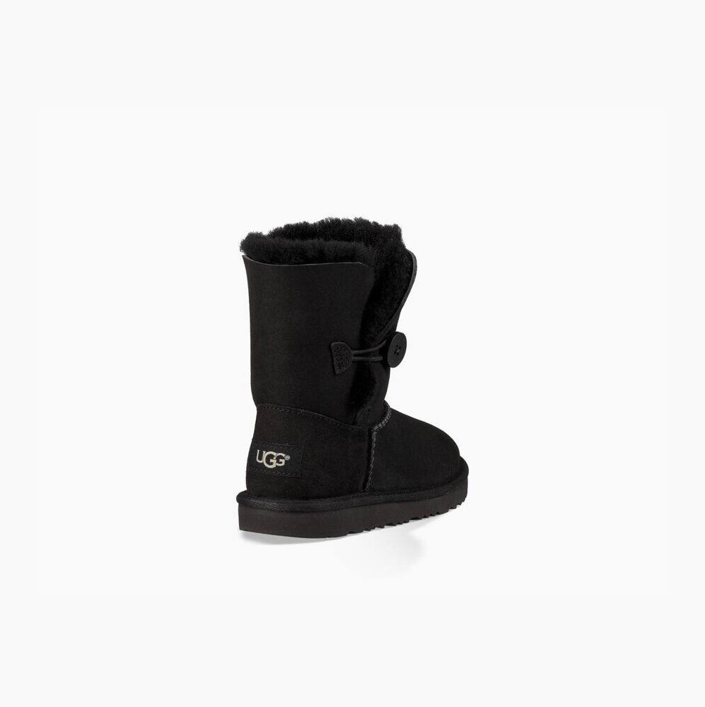 UGG Bailey Button II Button Boots Kinder Schwarz Schweiz | 9XNCQK84