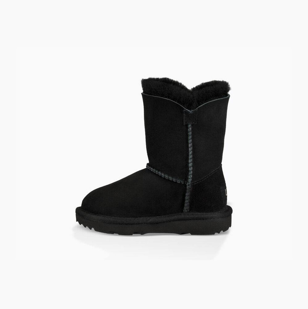 UGG Bailey Button II Button Boots Kinder Schwarz Schweiz | L9FUKN7S