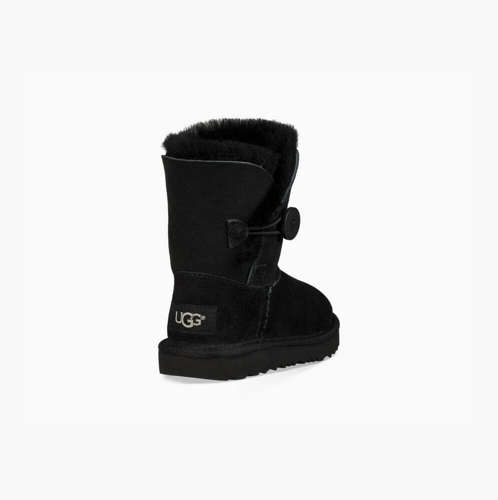 UGG Bailey Button II Button Boots Kinder Schwarz Schweiz | L9FUKN7S