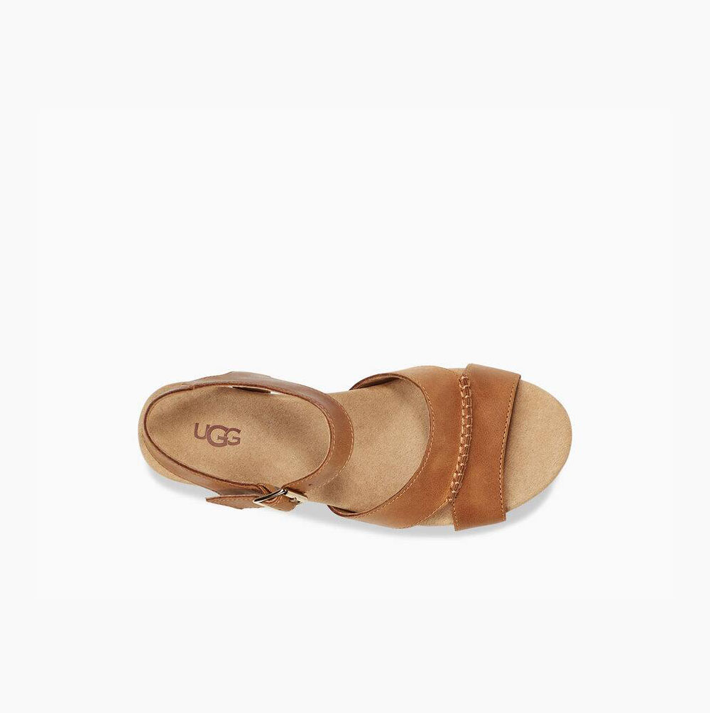 UGG Berryessa Keilabsatz Sandalen Damen Khaki Schweiz | WIXNJ4KW