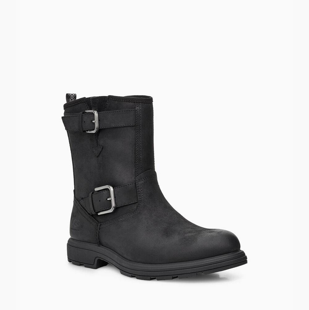 UGG Biltmore Moto Winterstiefel Herren Schwarz Schweiz | HZDN1M7U