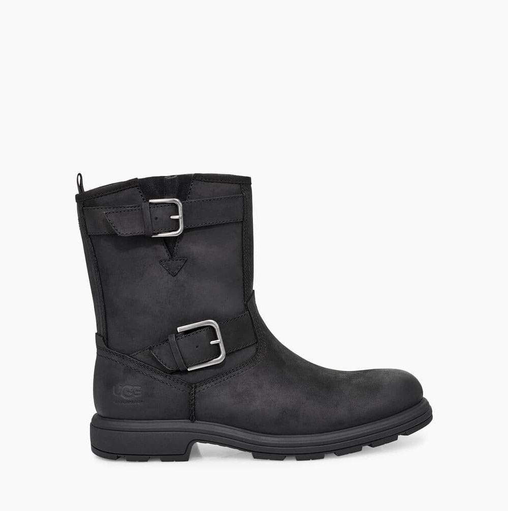 UGG Biltmore Moto Winterstiefel Herren Schwarz Schweiz | HZDN1M7U