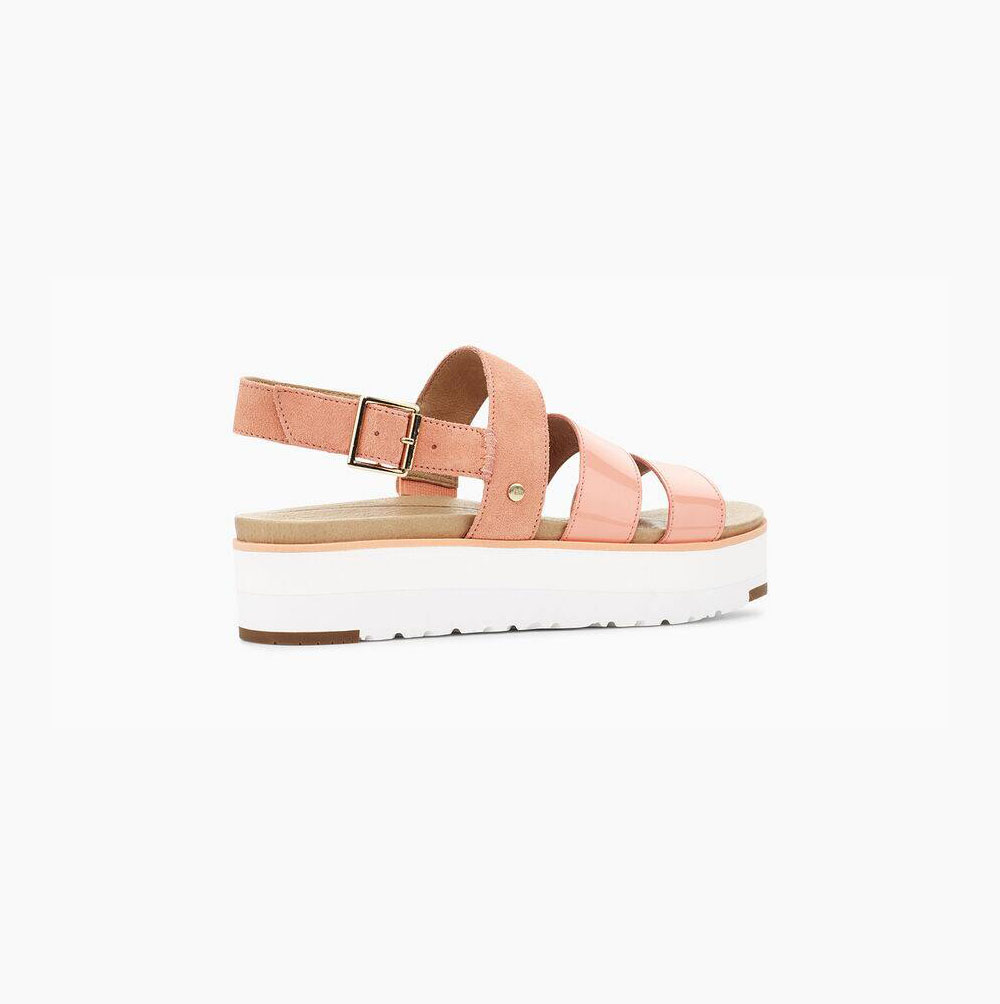 UGG Braelynn Plateau Sandalen Damen Rosa Schweiz | ER73P4AI