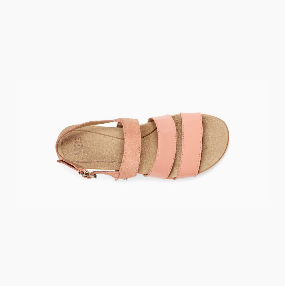 UGG Braelynn Plateau Sandalen Damen Rosa Schweiz | ER73P4AI