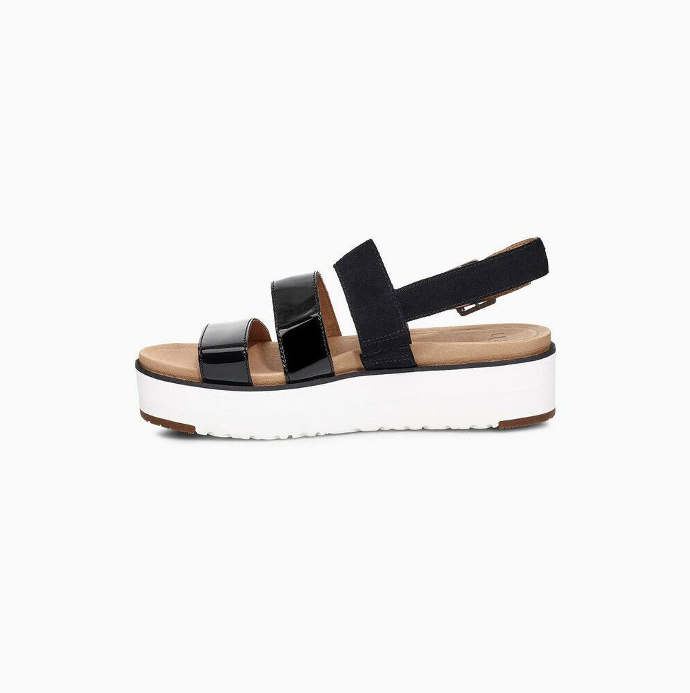 UGG Braelynn Plateau Sandalen Damen Schwarz Schweiz | KGVHY9XT