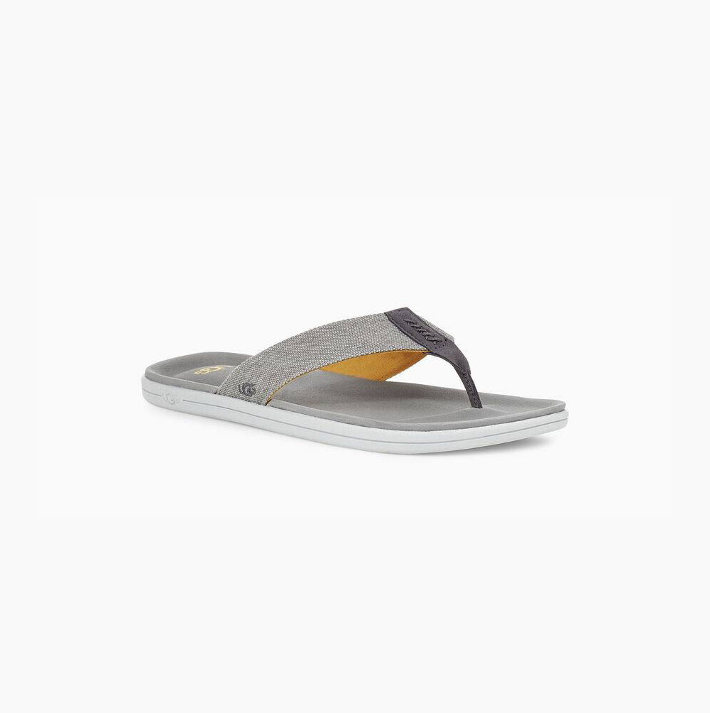 UGG Brookside Flip Canvas Flip Flops Herren Hellblau Schweiz | 5AI1WYVV