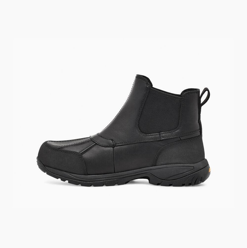 UGG Butte Chelsea Chelsea Boots Herren Schwarz Schweiz | 7MTGIJ93