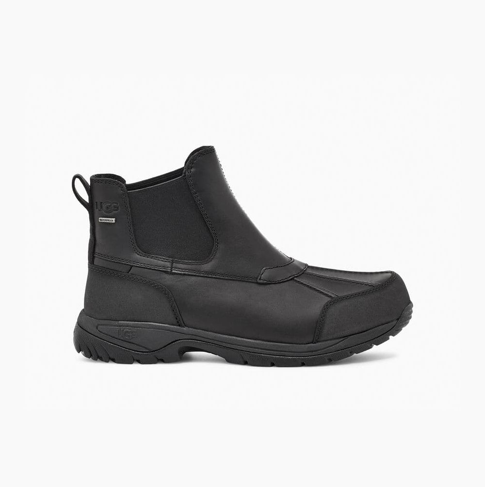 UGG Butte Chelsea Chelsea Boots Herren Schwarz Schweiz | 7MTGIJ93