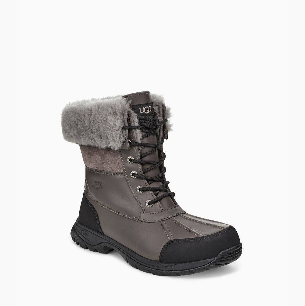 UGG Butte Winterstiefel Herren Dunkelgrau Schweiz | 1C61F4T0