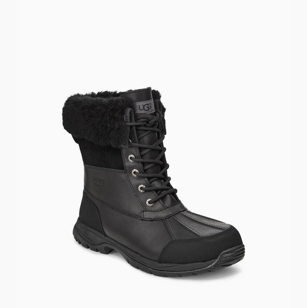 UGG Butte Winterstiefel Herren Schwarz Schweiz | MPQ3GFR2