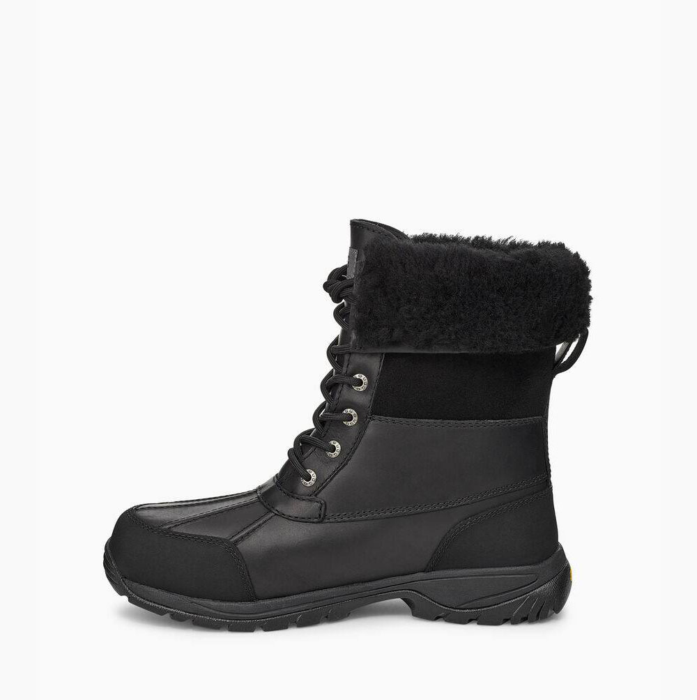 UGG Butte Winterstiefel Herren Schwarz Schweiz | MPQ3GFR2