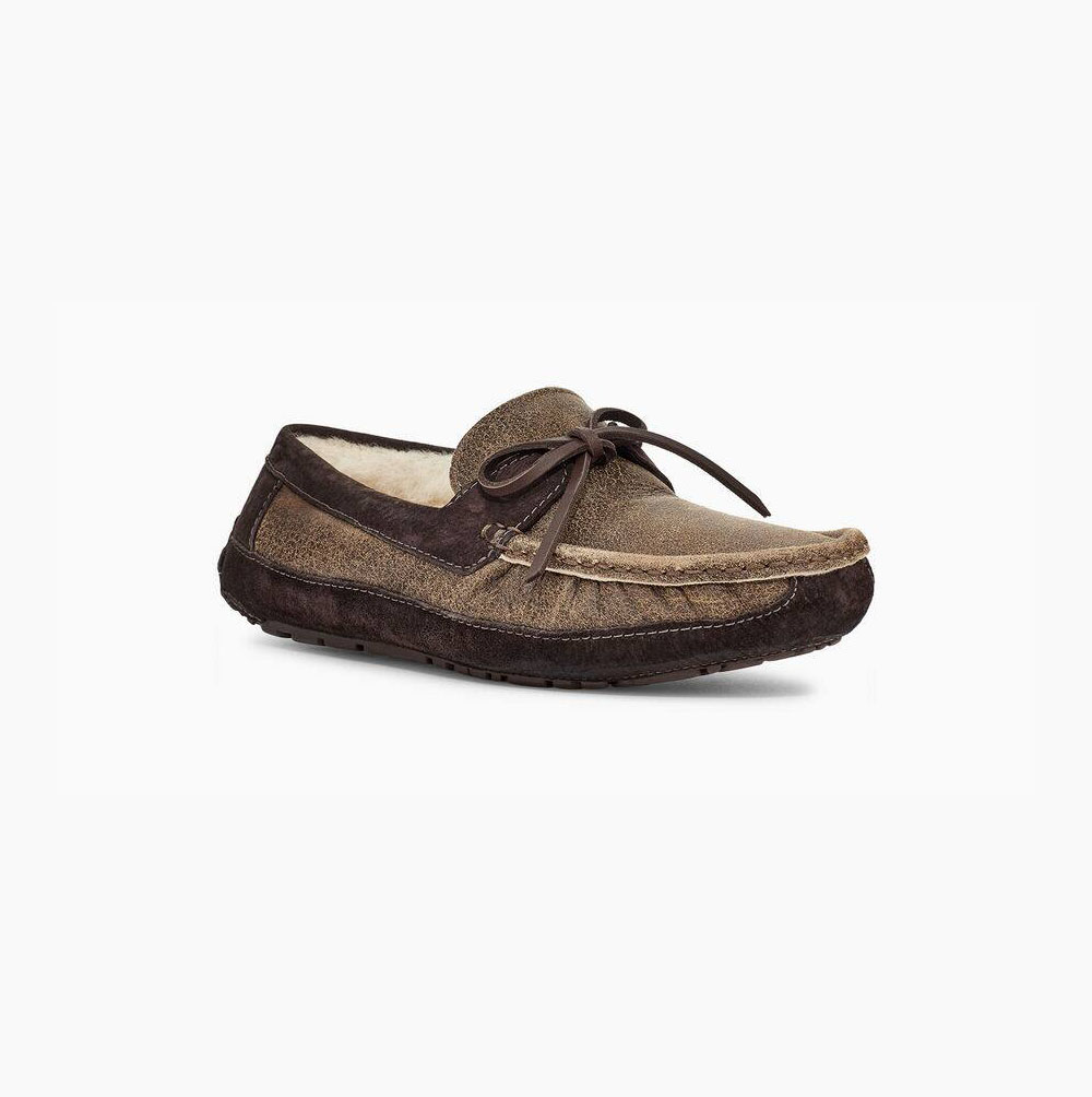 UGG Byron Loafers Herren Schokolade Schweiz | 9L06PKQZ