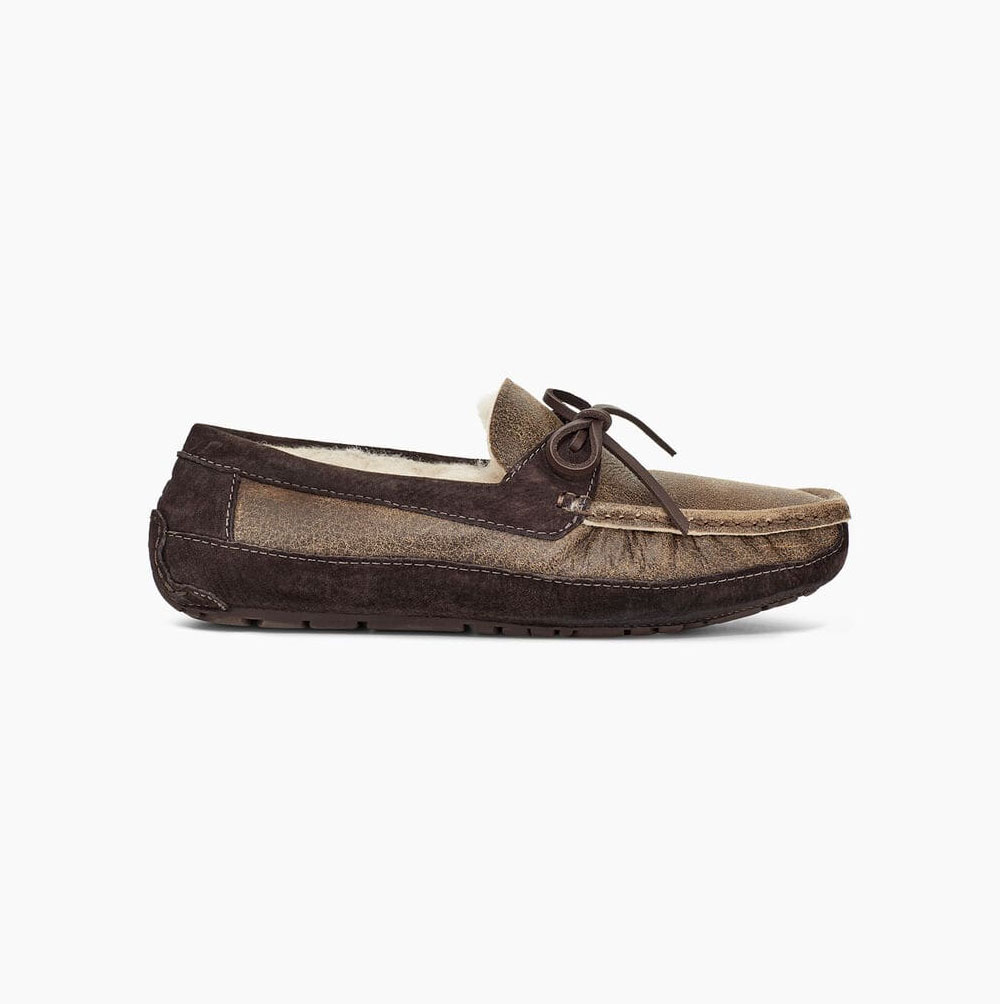 UGG Byron Loafers Herren Schokolade Schweiz | 9L06PKQZ