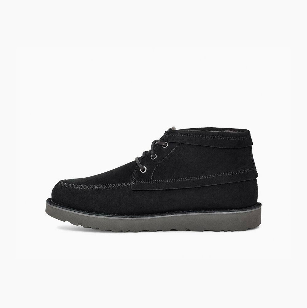 UGG Campout Chukka Schnürstiefel Herren Schwarz Schweiz | XNAK9W1I