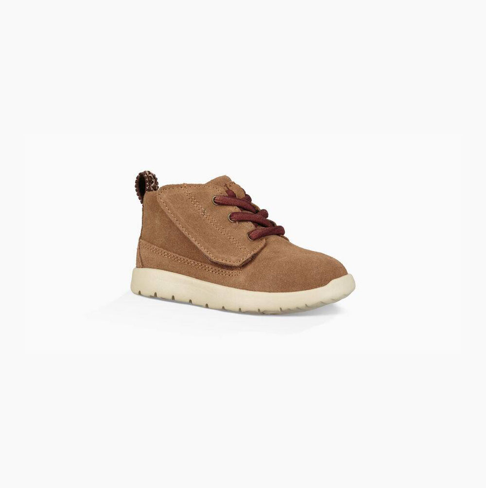 UGG Canoe Wildleder Chukka Schnürstiefel Kinder Braun Schweiz | Y1BRSH76