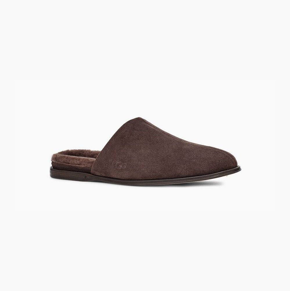 UGG Chateau Slip-On Hausschuhe Herren Braun Schweiz | P7DK4BT2