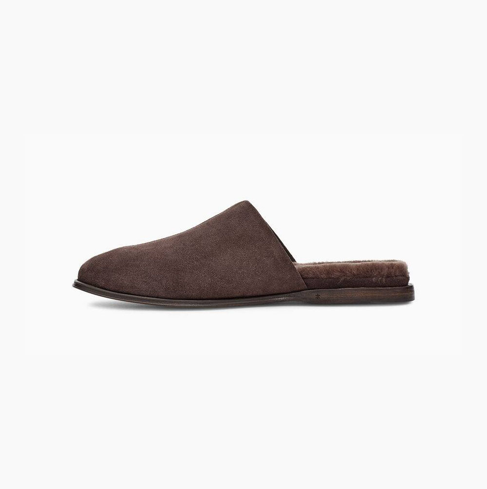 UGG Chateau Slip-On Hausschuhe Herren Braun Schweiz | P7DK4BT2