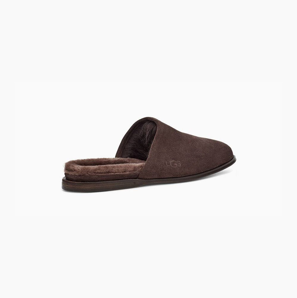 UGG Chateau Slip-On Hausschuhe Herren Braun Schweiz | P7DK4BT2