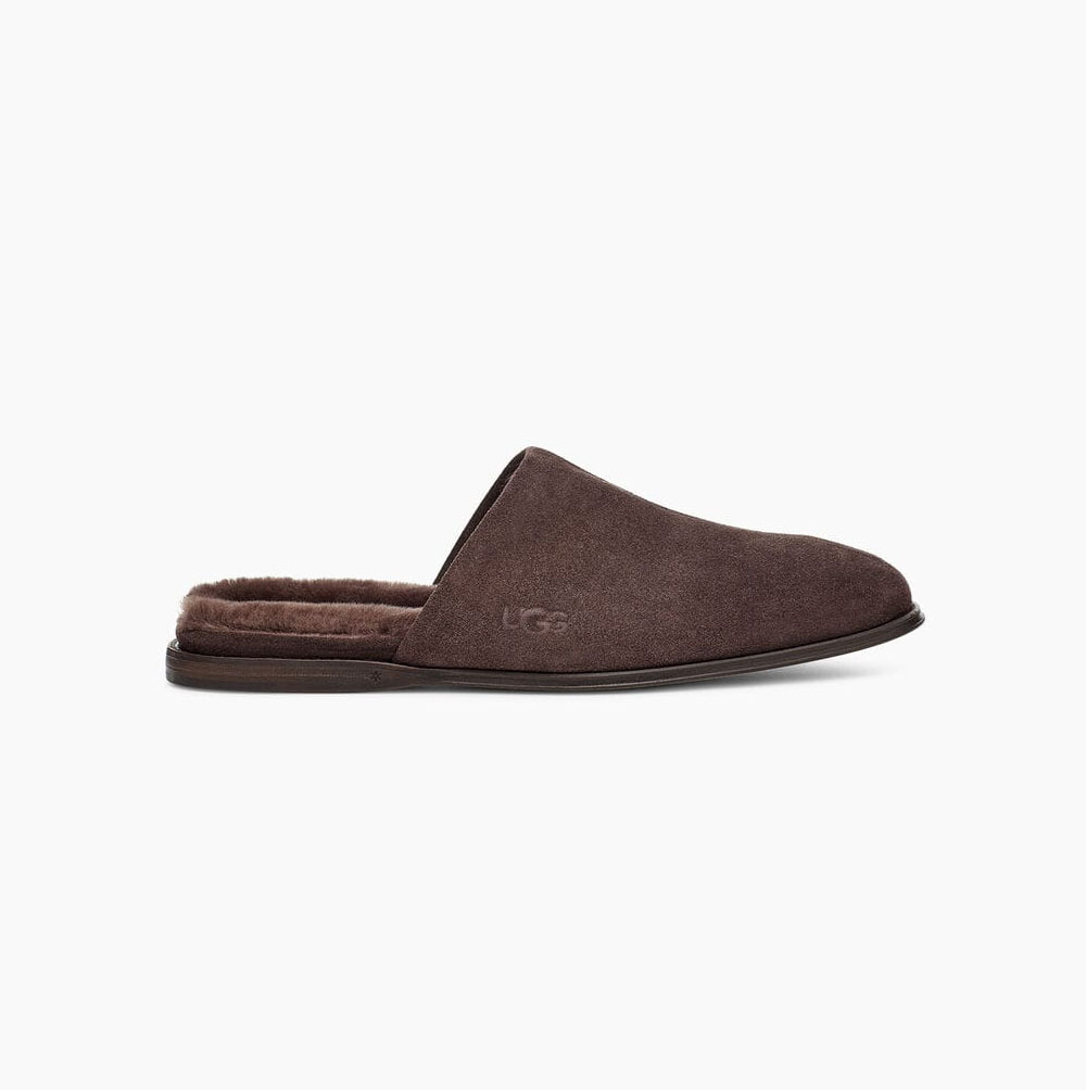 UGG Chateau Slip-On Hausschuhe Herren Braun Schweiz | P7DK4BT2