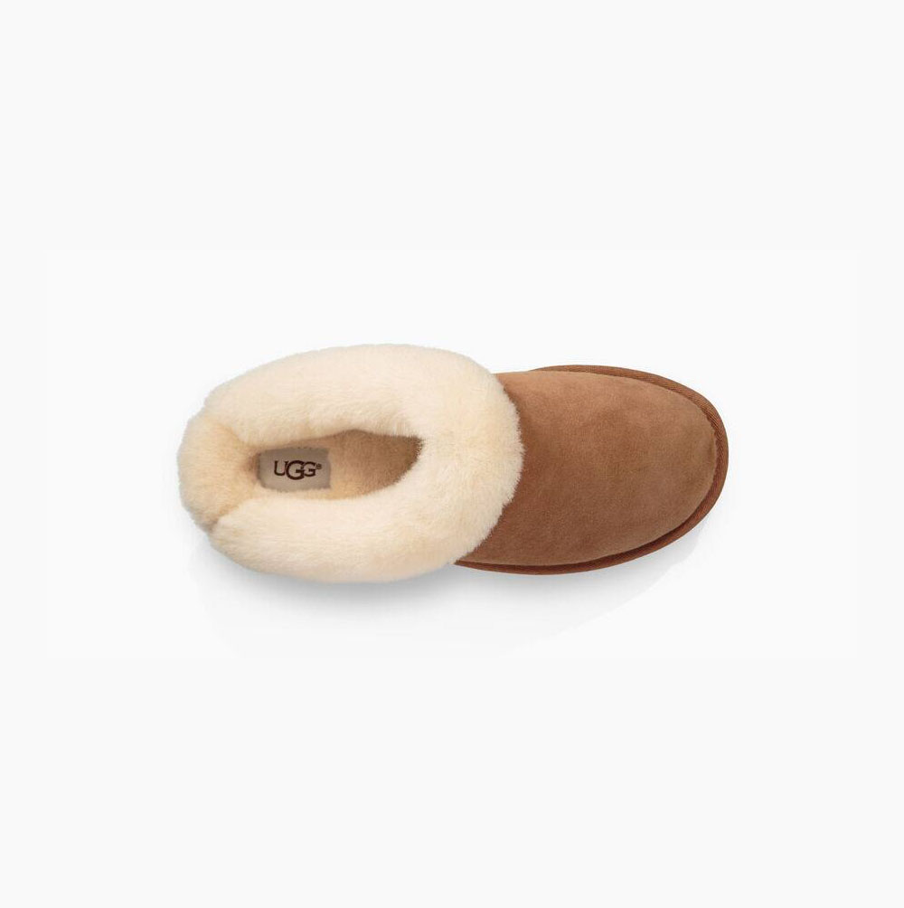 UGG Cluggette Hausschuhe Damen Braun Schweiz | UQBFSMQZ