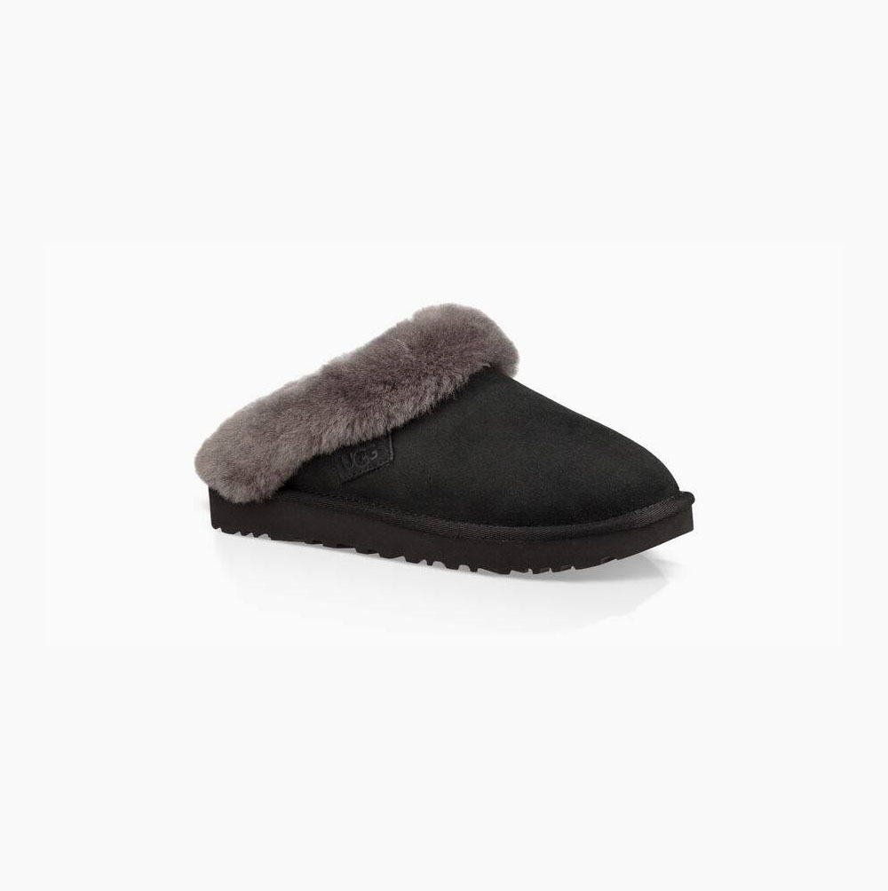 UGG Cluggette Hausschuhe Damen Schwarz Schweiz | CJZXO1XE