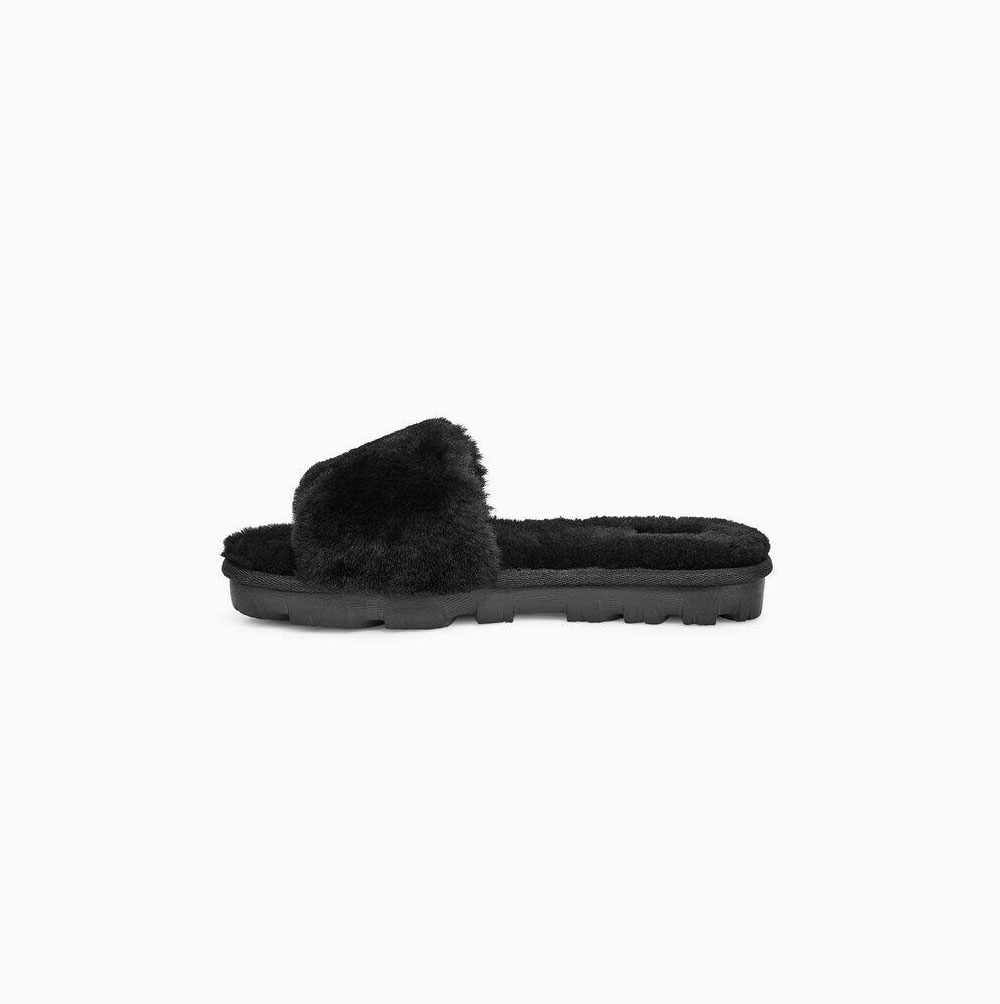 UGG Cozette Badelatschen Hausschuhe Damen Schwarz Schweiz | J1N8SNGY