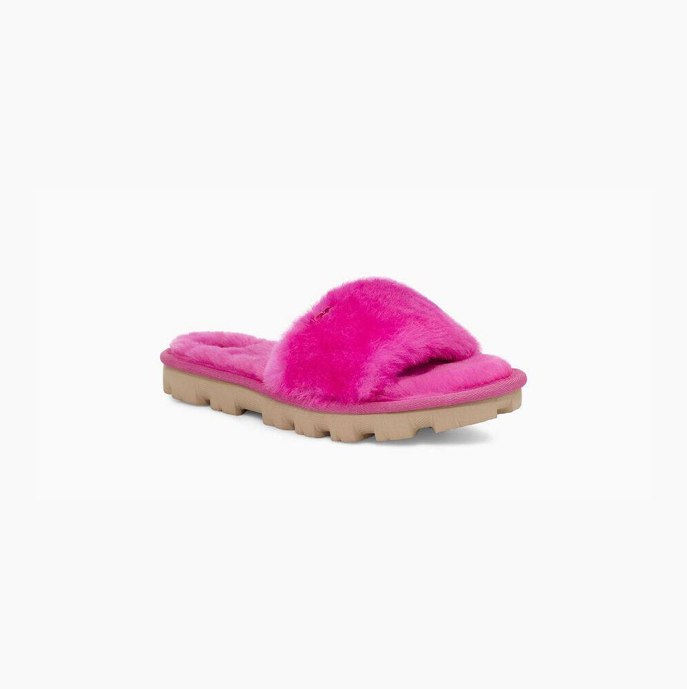 UGG Cozette Badelatschen Hausschuhe Damen Rosa Schweiz | OVJ7F4CR