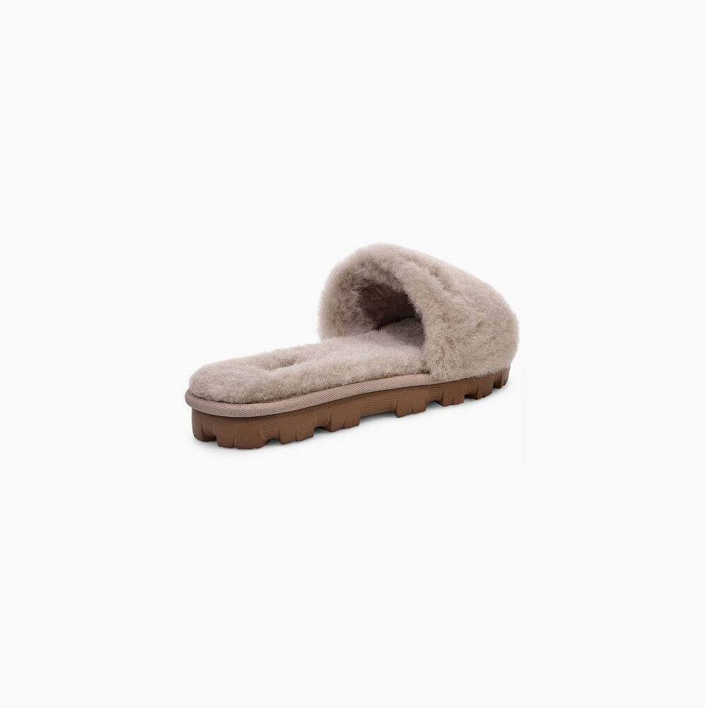 UGG Cozette Badelatschen Hausschuhe Damen Grau Schweiz | XVAQ5OSI