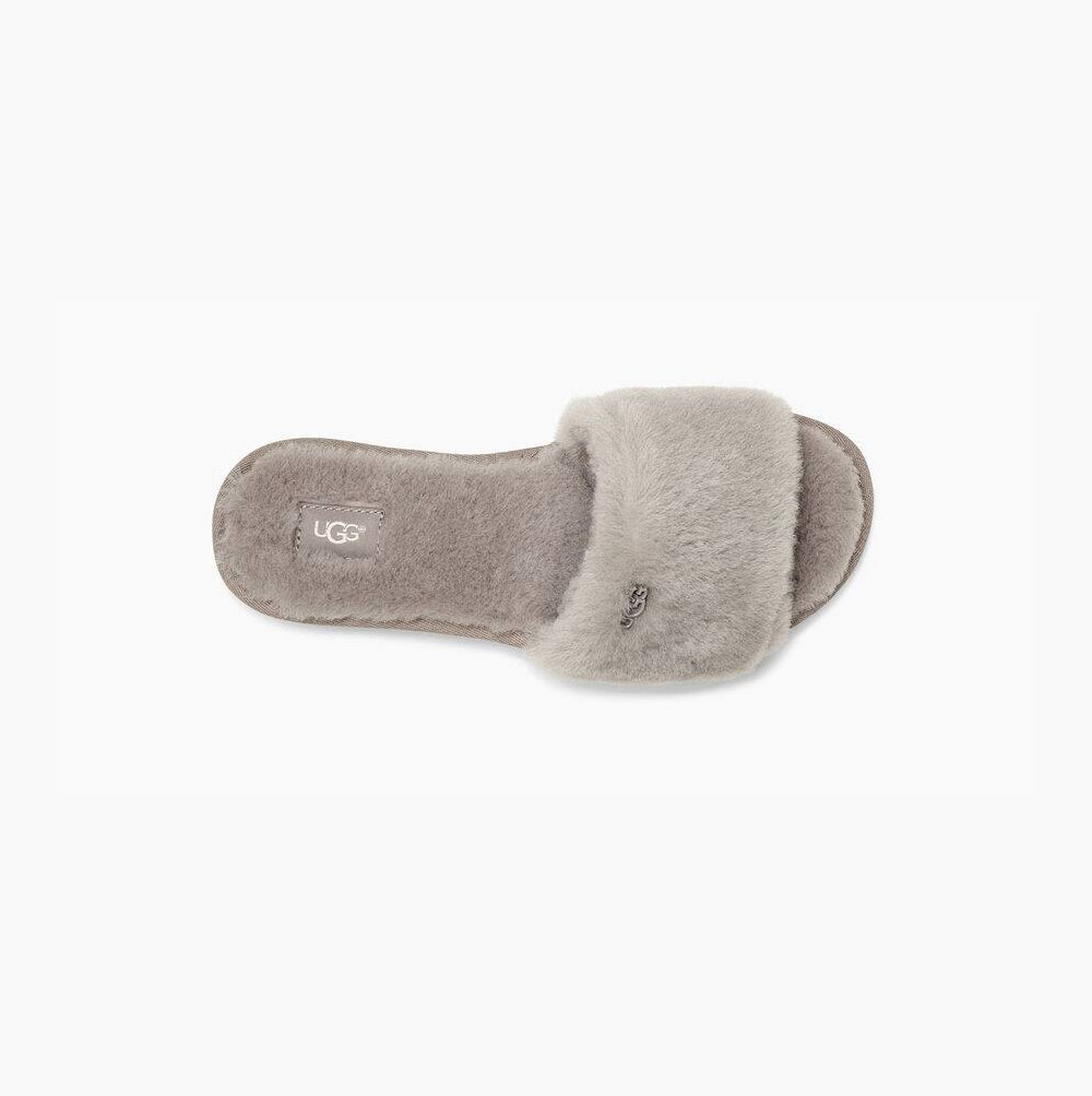 UGG Cozette Badelatschen Hausschuhe Damen Grau Schweiz | XVAQ5OSI