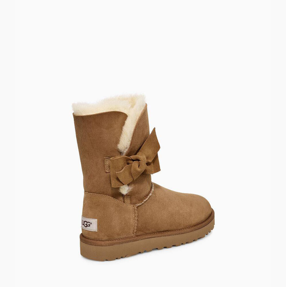 UGG Daelynn Bow Bow Boots Damen Braun Schweiz | AME2AK0Z