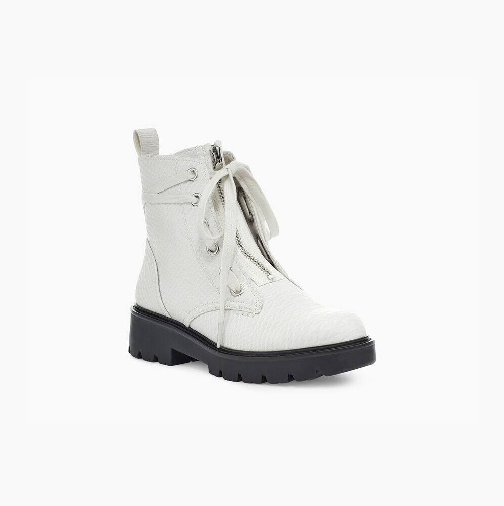 UGG Daren Schnürstiefel Damen Weiß Schweiz | 9NFJYLNH