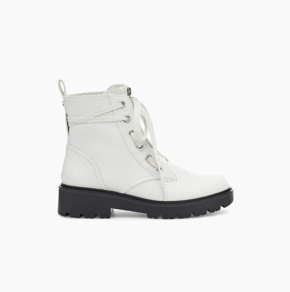 UGG Daren Schnürstiefel Damen Weiß Schweiz | 9NFJYLNH