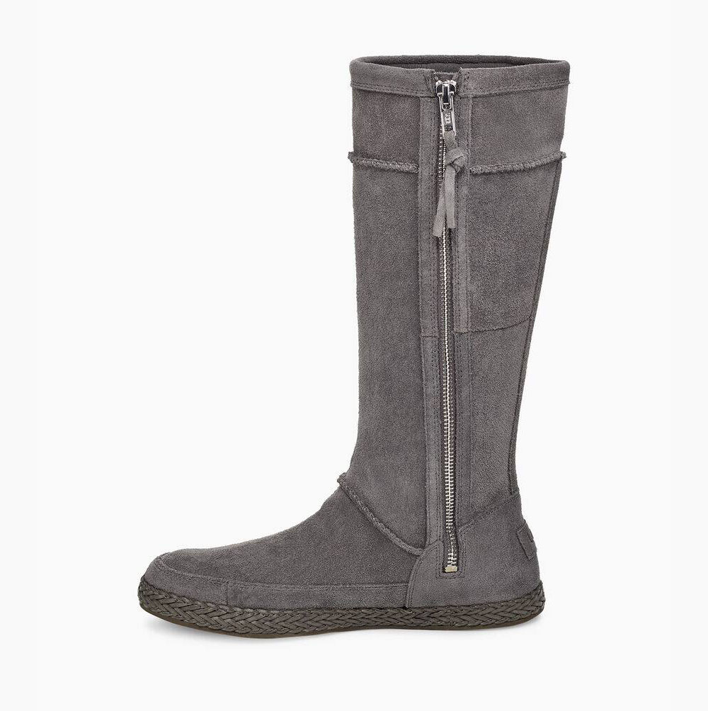 UGG Emerie Hohe Knee High Boots Damen Tiefesgrau Schweiz | 53UTECHO